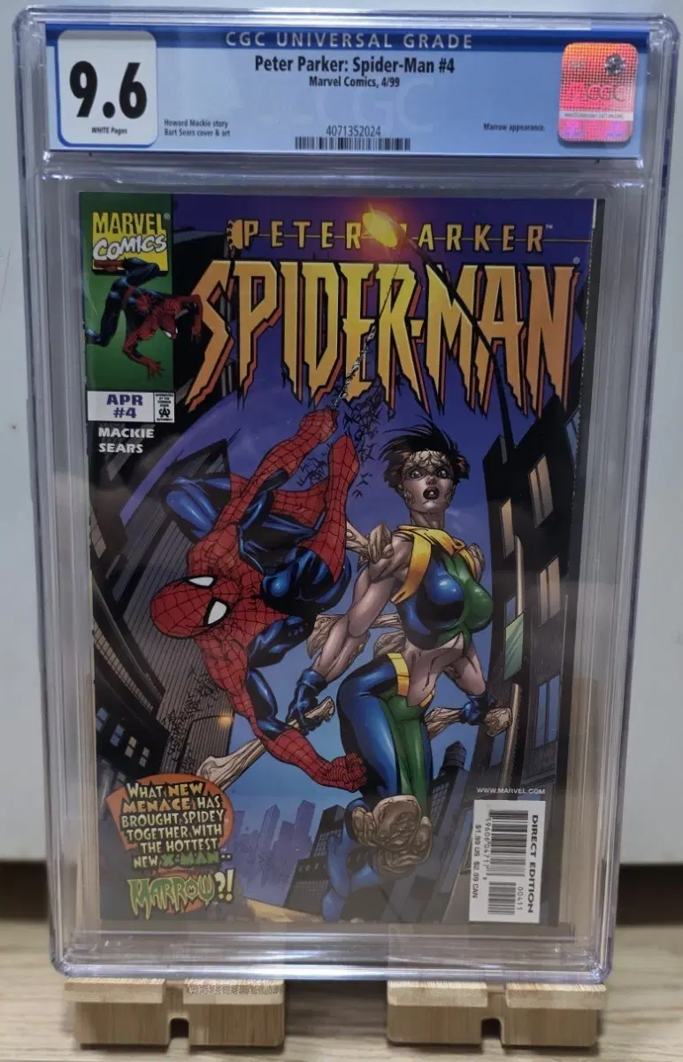 (교환가능) 1999년 마블 코믹스 스파이더맨 4월호 #4 CGC 9.6 스파이더맨 토르 헐크 골동품 아이언맨 닥터스트레인지 타노스