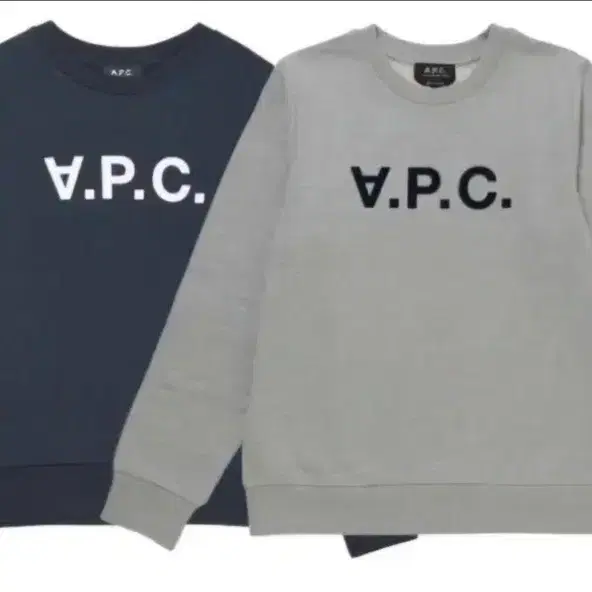 APC VPC 맨투맨 네이비/그레이