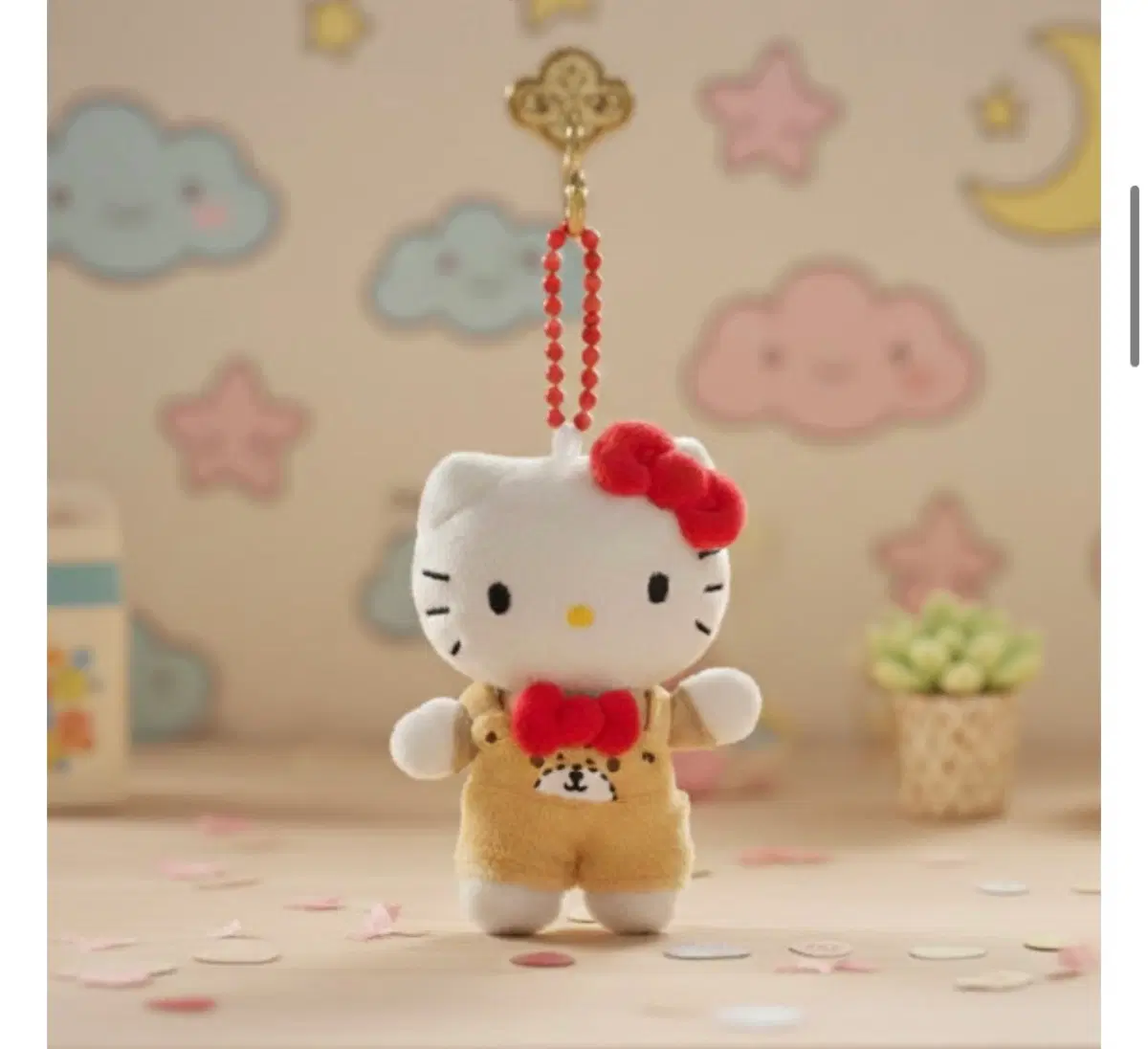 (새상품) 헬로키티 인형키링 키티멜빵 인형키링