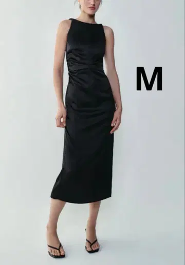 ZARA 자라 드레이프 새틴 원피스 새상품, 미사용