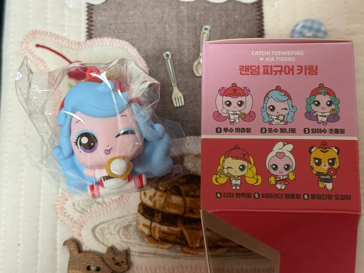 기아타이거즈 티니핑 랜덤 피규어 포수 빛나핑