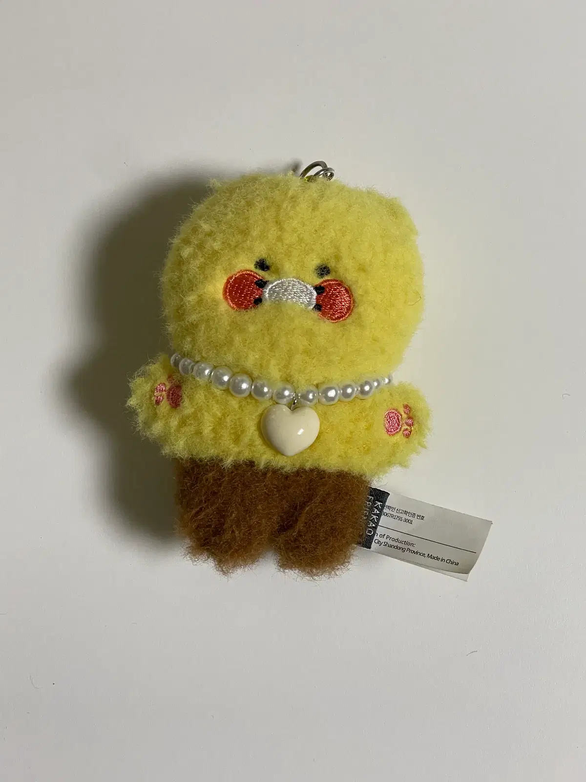 [카카오프렌즈] 진주 목걸이 인형 키링 - 춘식이
