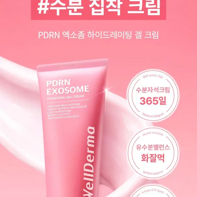 [새상품] 웰더마 PDRN 엑소좀 하이드레이팅 겔 크림 100ml