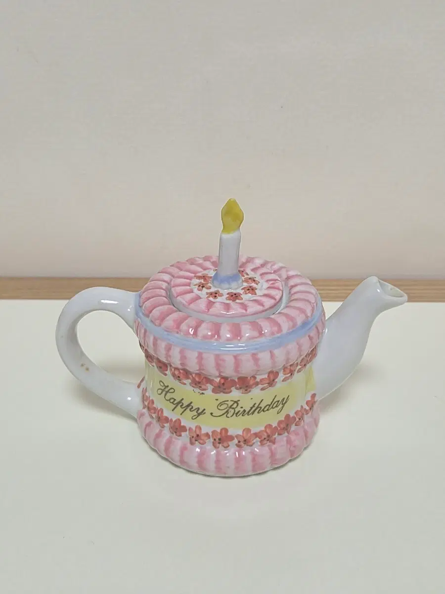 빈티지 생일 티팟