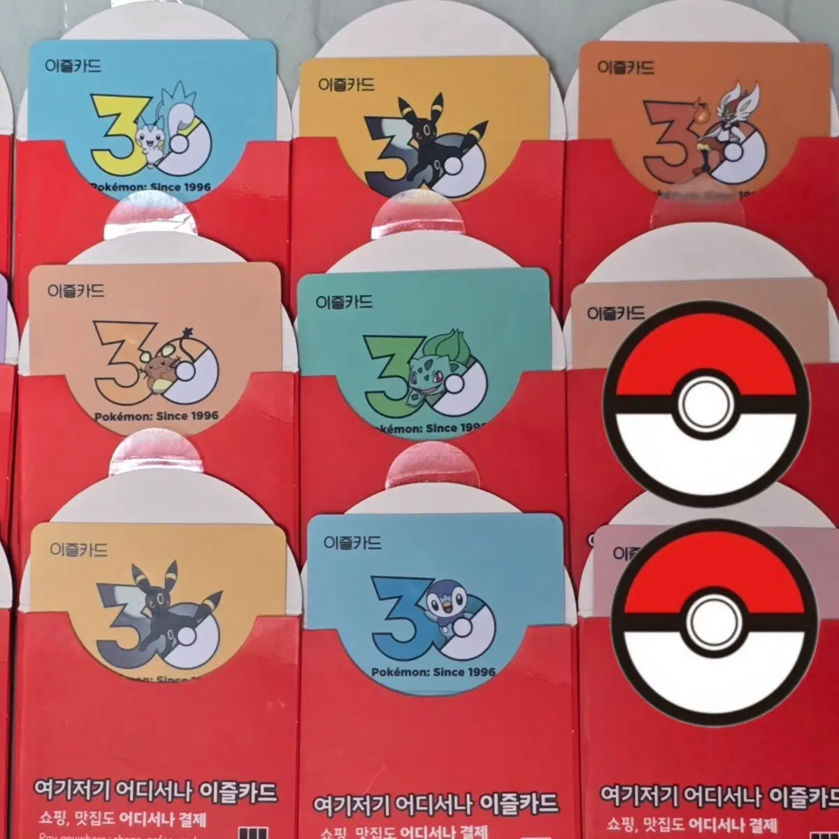 포켓몬 교통카드 블래키 이상해씨 데덴네 파치리스 팽도리 에이스번