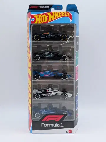 MATTEL HOTWHEELS GIFT PACK 2025 FORMULA 1 5-PACKS JLN11