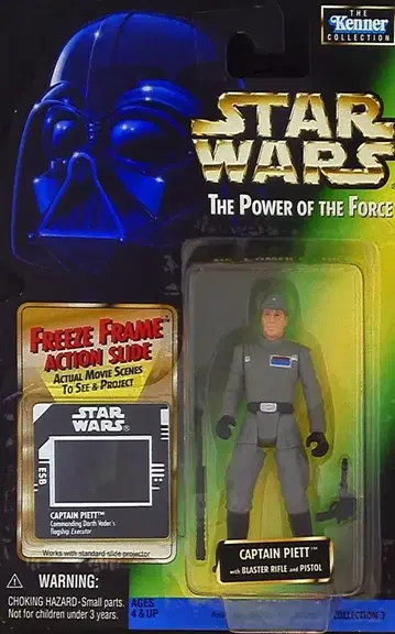 COLLECTION 3 FREEZE FRAME CAPTAIN PIETT WITH BLASTER RIFLE AND PISTOL 3.5인치