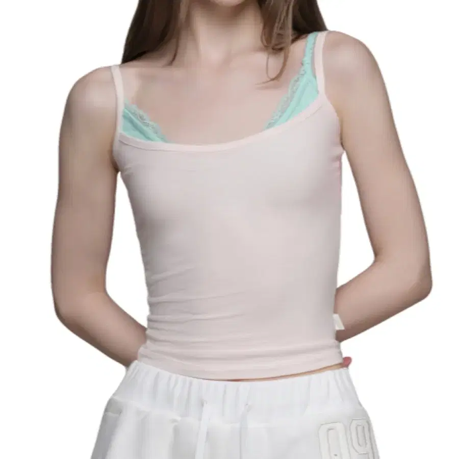 클리시어 썸머브리즈 레이어드 슬리브리스 핑크 Summer breeze layered sleeveless, Pink