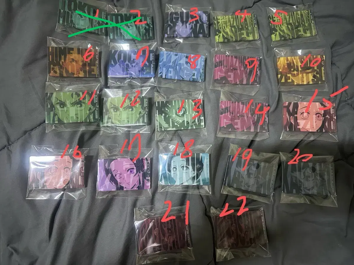귀멸의칼날 상현2 이치방쿠지 H상 아크릴뱃지