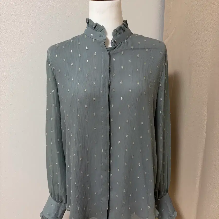 (새상품) Ann Taylor grey 오피스룩 블라우스