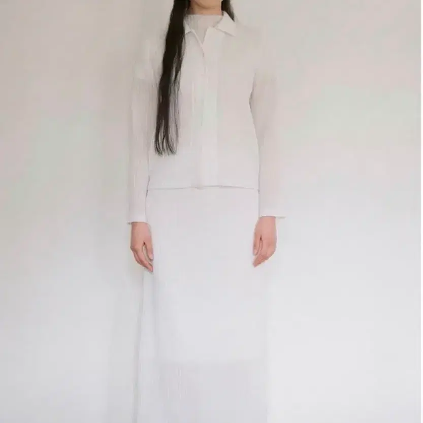 lfm accord crease skirt 스커트