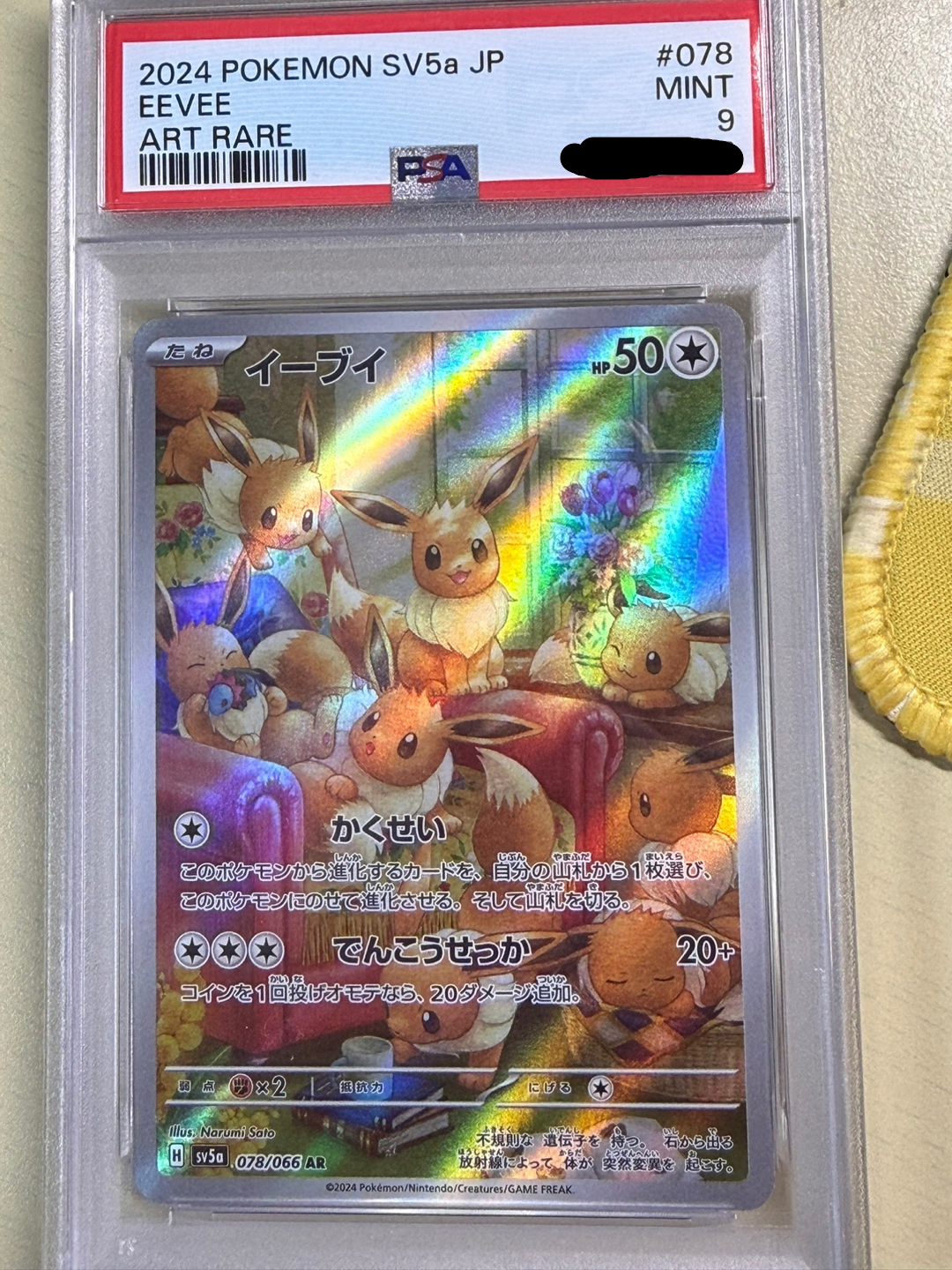 포켓몬카드 이브이 AR 078/066 psa9 (일판)