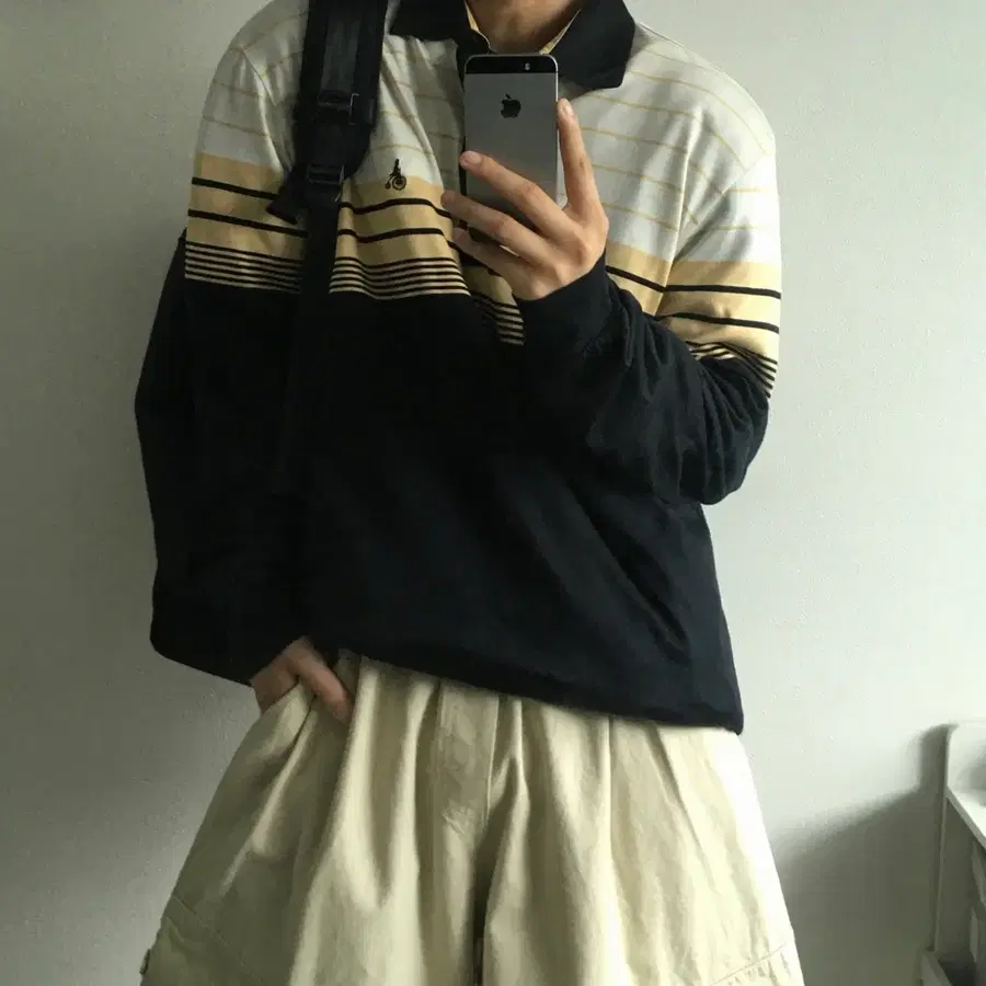 BeanPole 빈폴 클래식 배색 카라티
