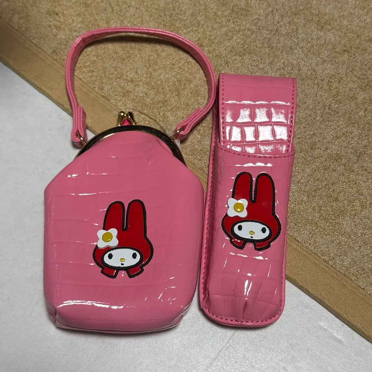고전 마이멜로디 애나멜 파우치 가방