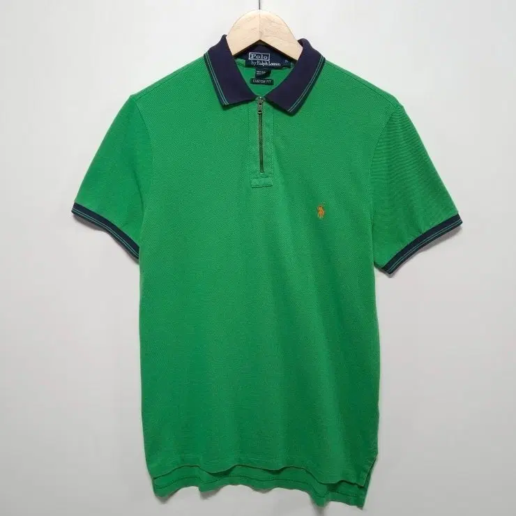 95 POLO 폴로 랄프로렌 반팔 카라티 하프집업 커스텀핏 그린