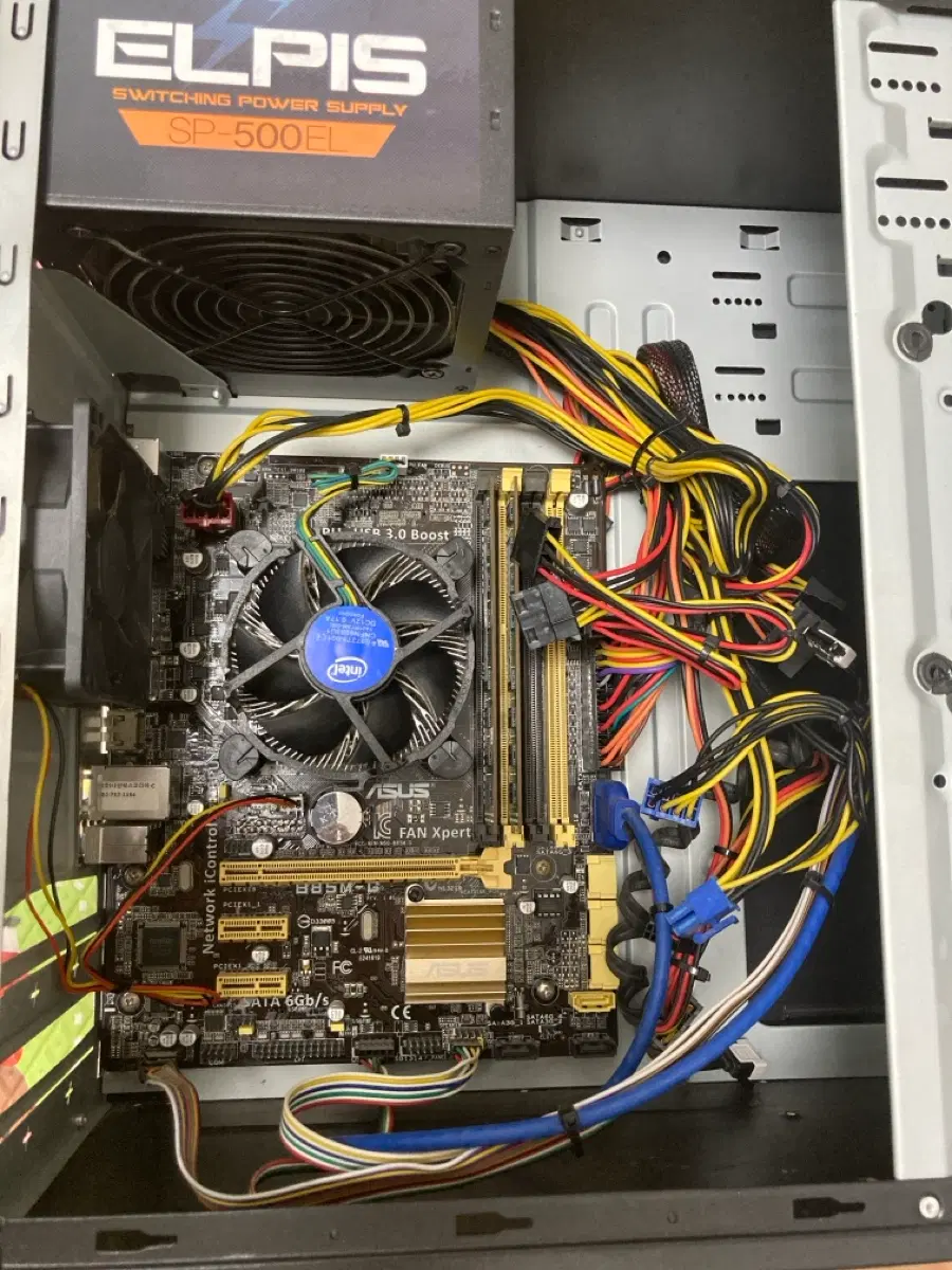 Asus B85M G 메인보드 i3-4160 cpu 데스크탑