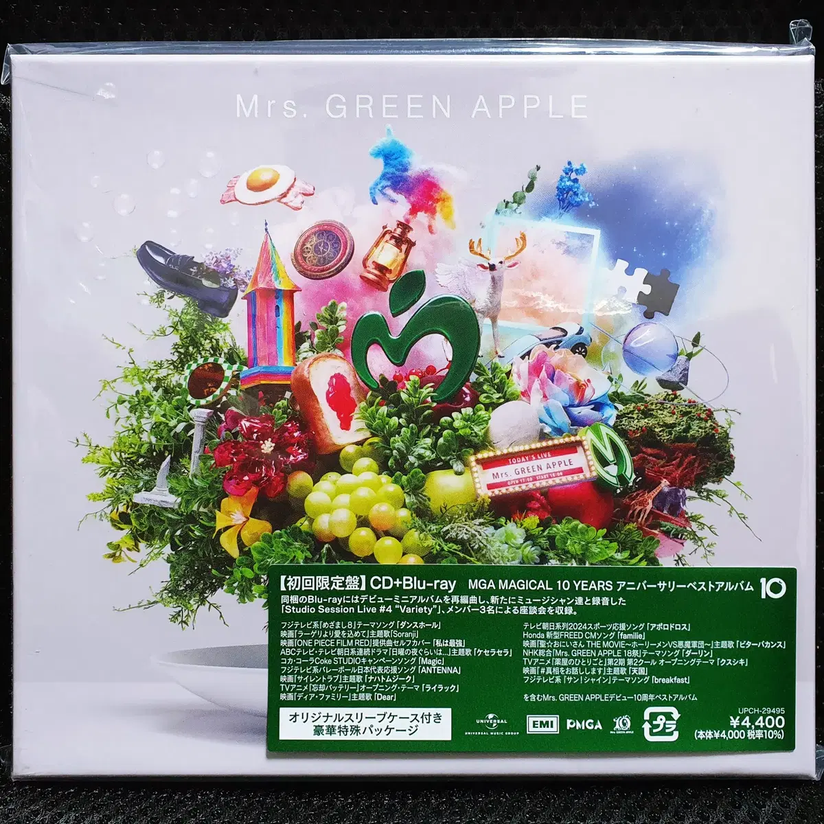 미세스 그린 애플 Mrs. GREEN APPLE 10 CD+블루레이 초회한정 미개봉 신품