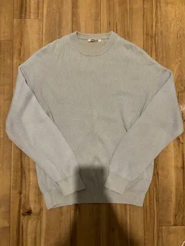 AURALEE SUPER HARD TWIST RIB KNIT