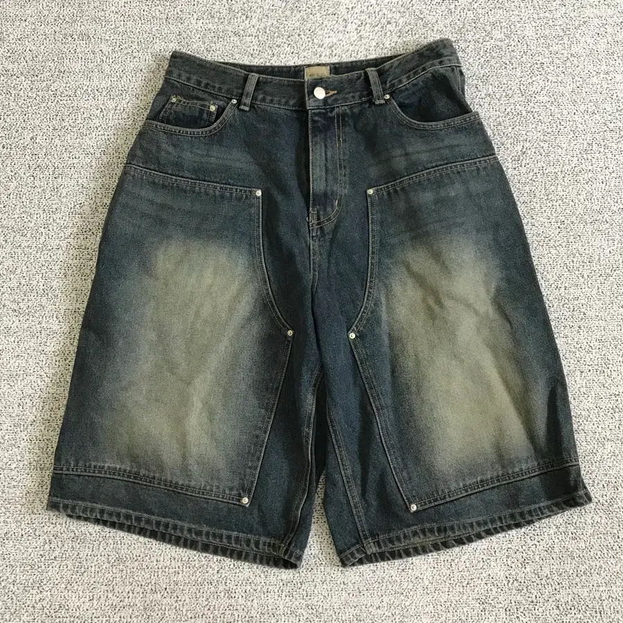 더블니 데님 버뮤다팬츠