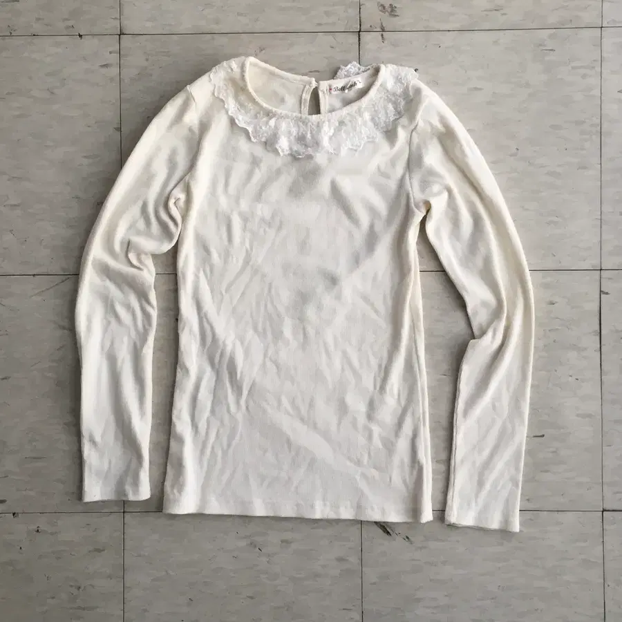 JPN Vintage 히메 모리걸 레이스 롱슬리브 니트
