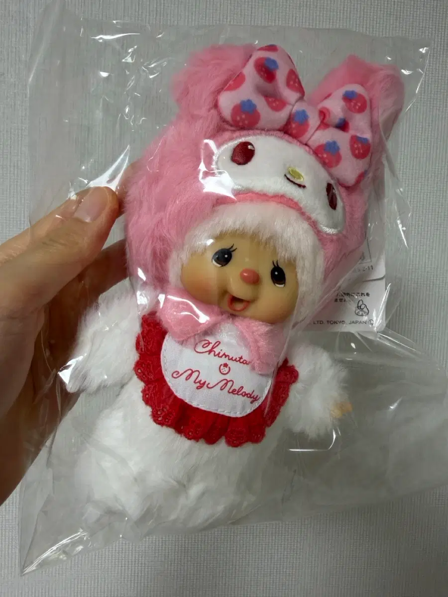 몬치치x마이멜로디 콜라보 인형키링