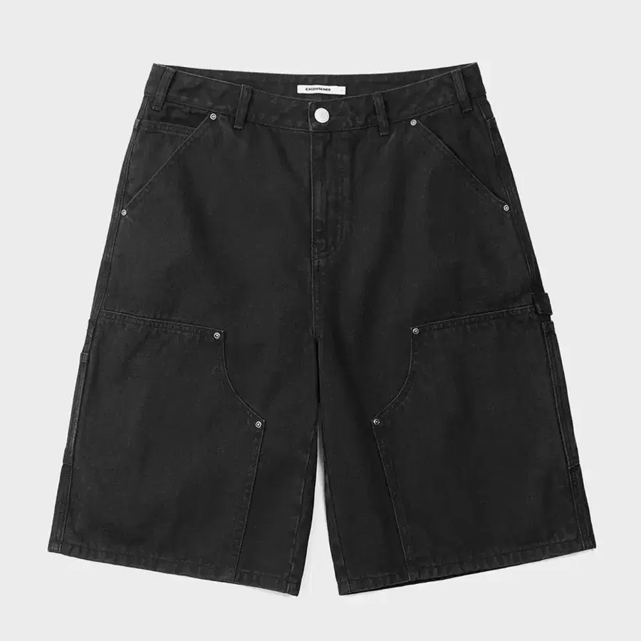 더블니 카펜터 버뮤다 데님 팬츠 (BLACK) M