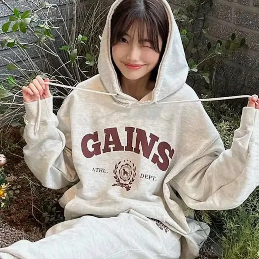 게인스보로 로럴골든 후드티 m