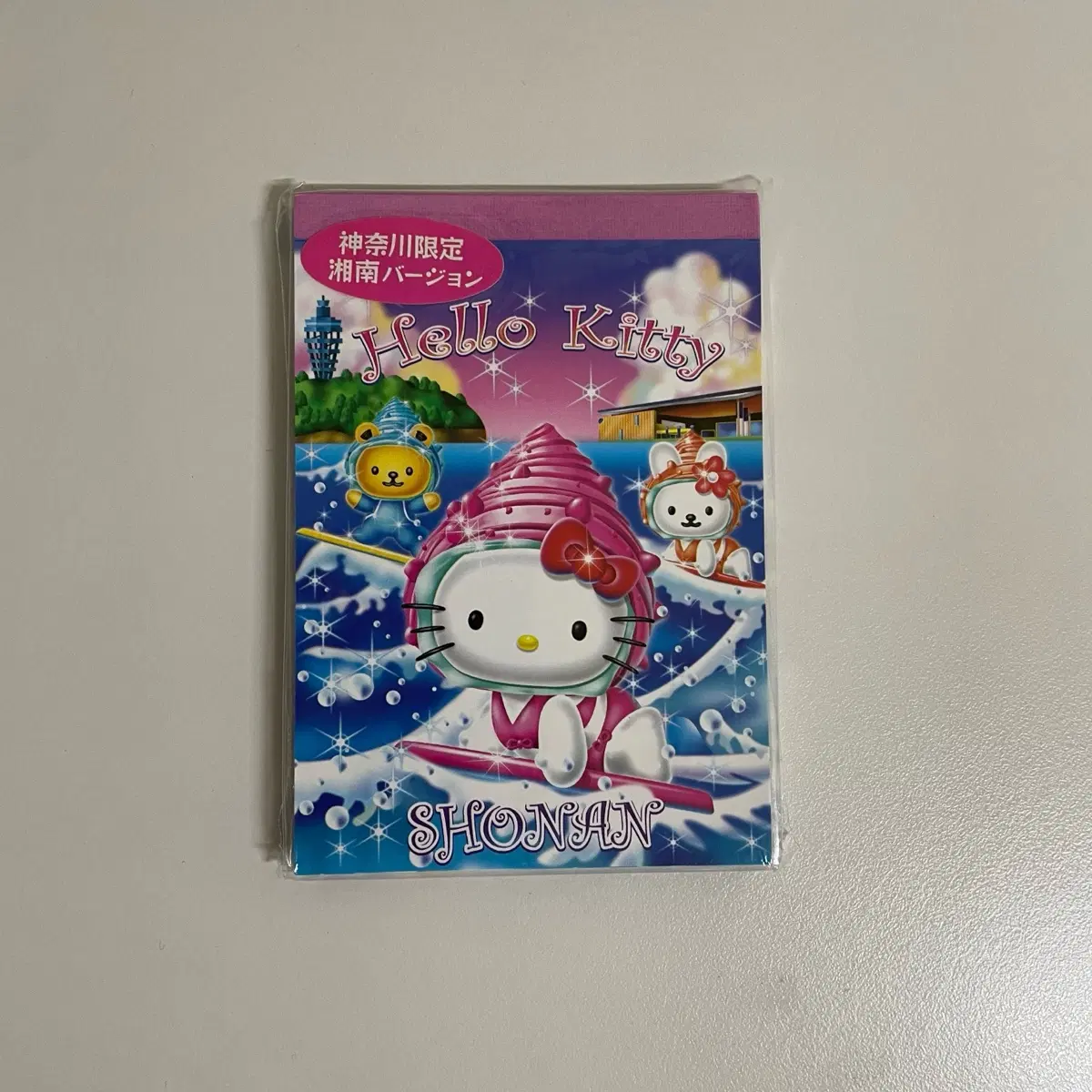 고전 키티 소라게 서핑 메모지