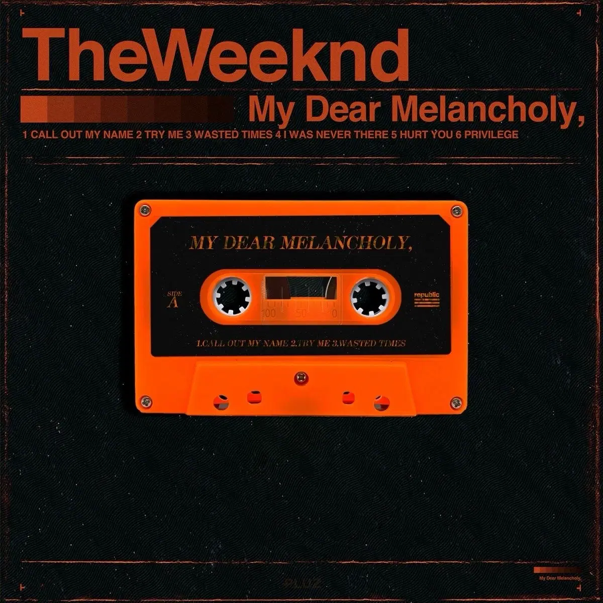 위켄드 My Dear Melancholy 카세트 테이프