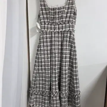 Herlipto Summer Tweed Midi Dress Black S 스나계 원피스 일브 | 미디