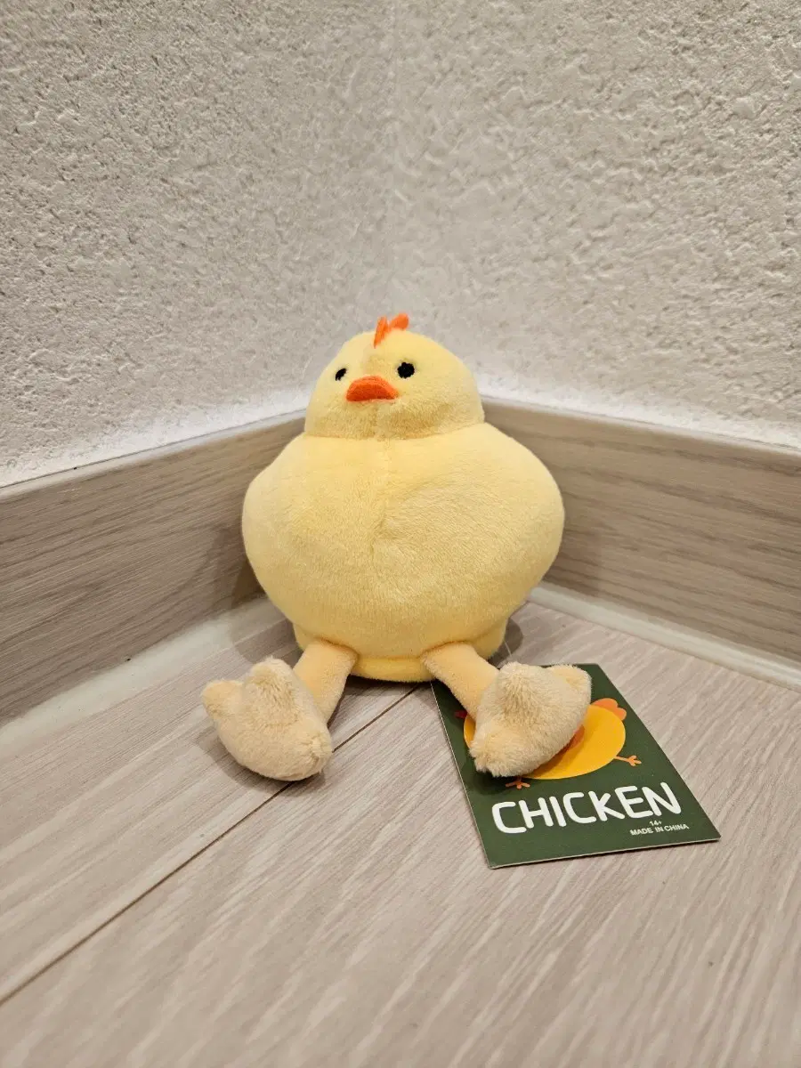 (새상품) 반전 병아리 인형 키링고리