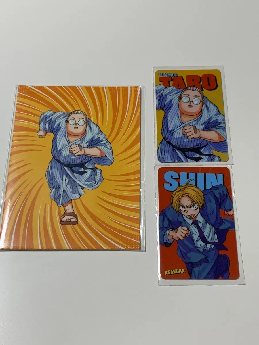 사카모토데이즈 소설 사카데이 만화책 서점 특전 우표형 북클립 포토카드 타로 신