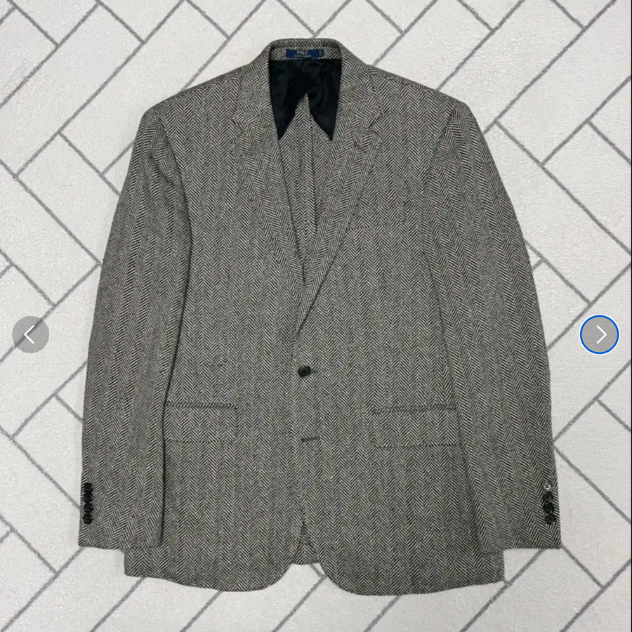 폴로랄프로렌 헤링본 블레이져