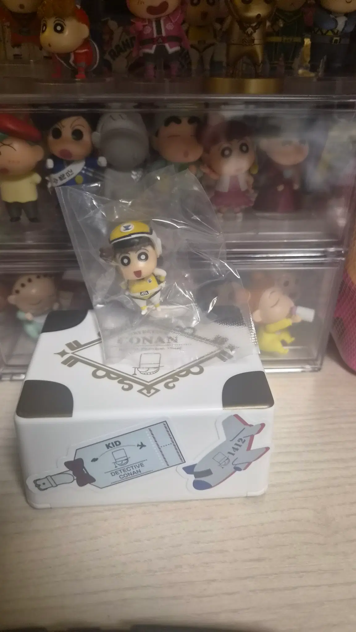 짱구는 못말려 히어로 시리즈 유리 피규어