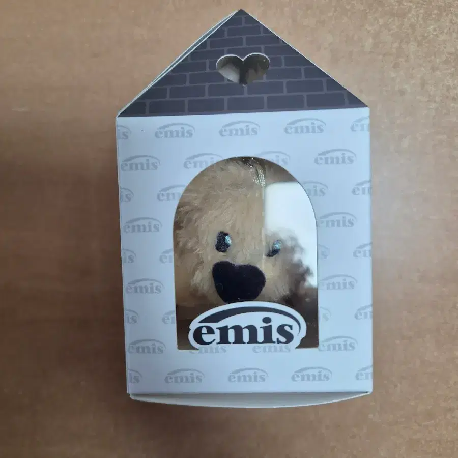 (새상품)EMIS 퍼피 키링 베이지