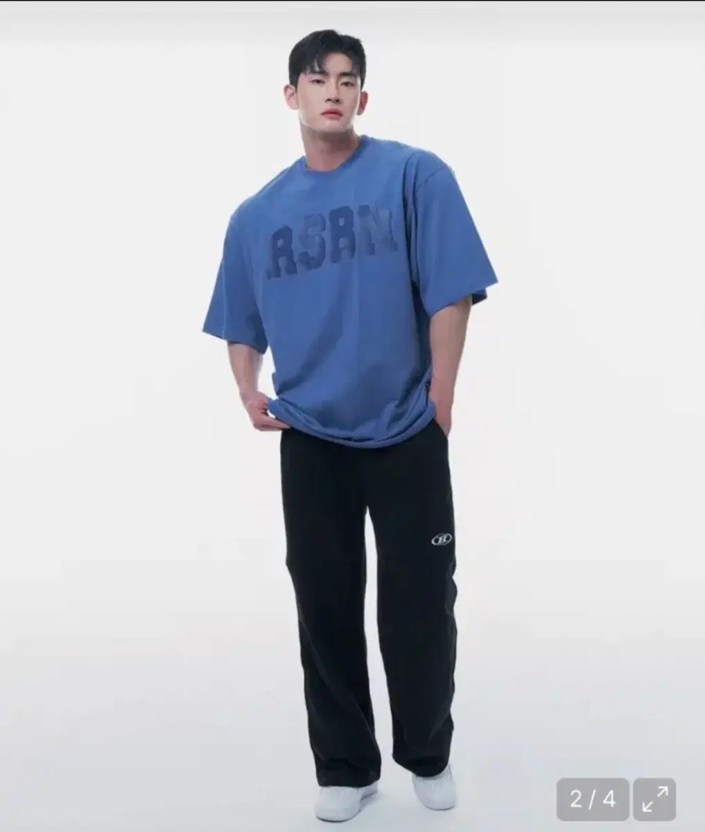 본투윈 레이즈본 오버핏 반팔 티셔츠 3사이즈 헬스 짐웨어