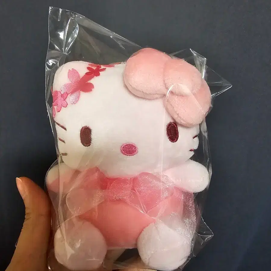 키티 인형 핑크 체리블라썸 키링