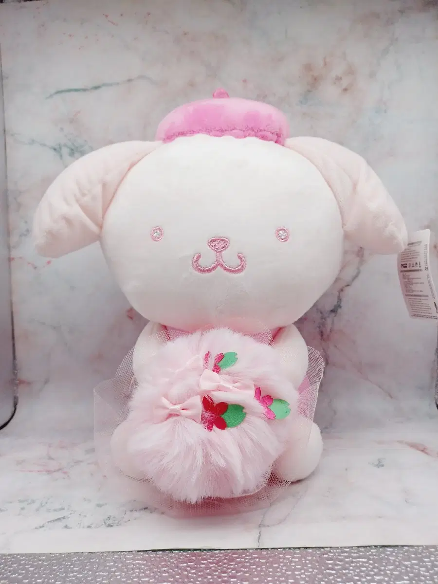 산리오 폼폼푸린 체리블라썸 부케 봉제인형 25센치