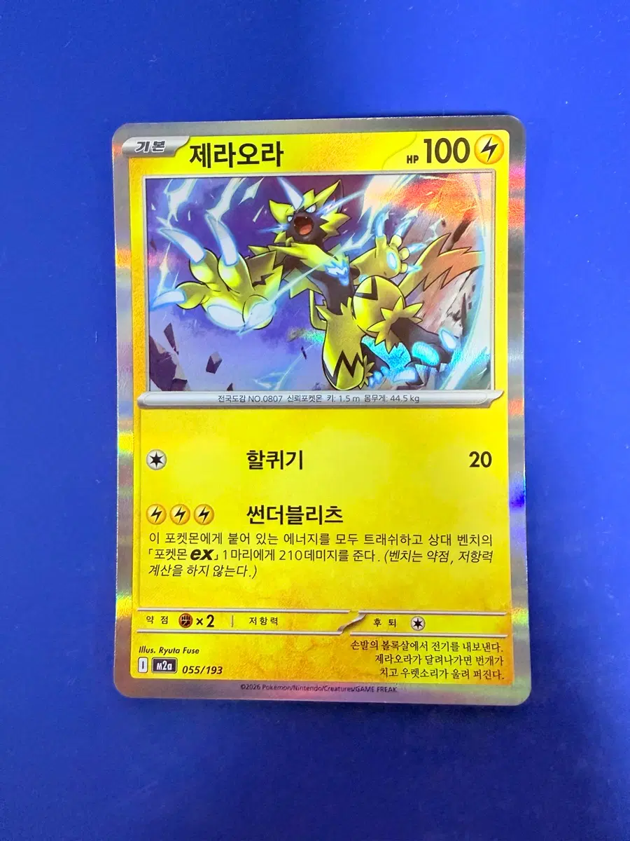 포켓몬카드 제라오라 홀로 카드