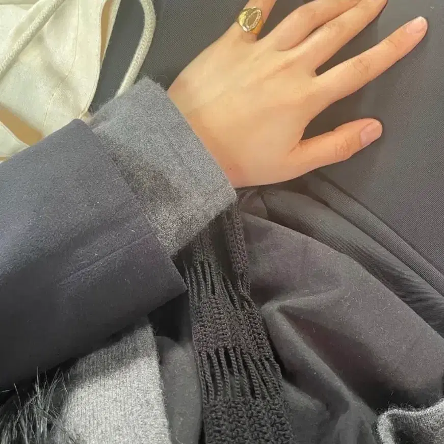 ae애 스카프 (블랙)