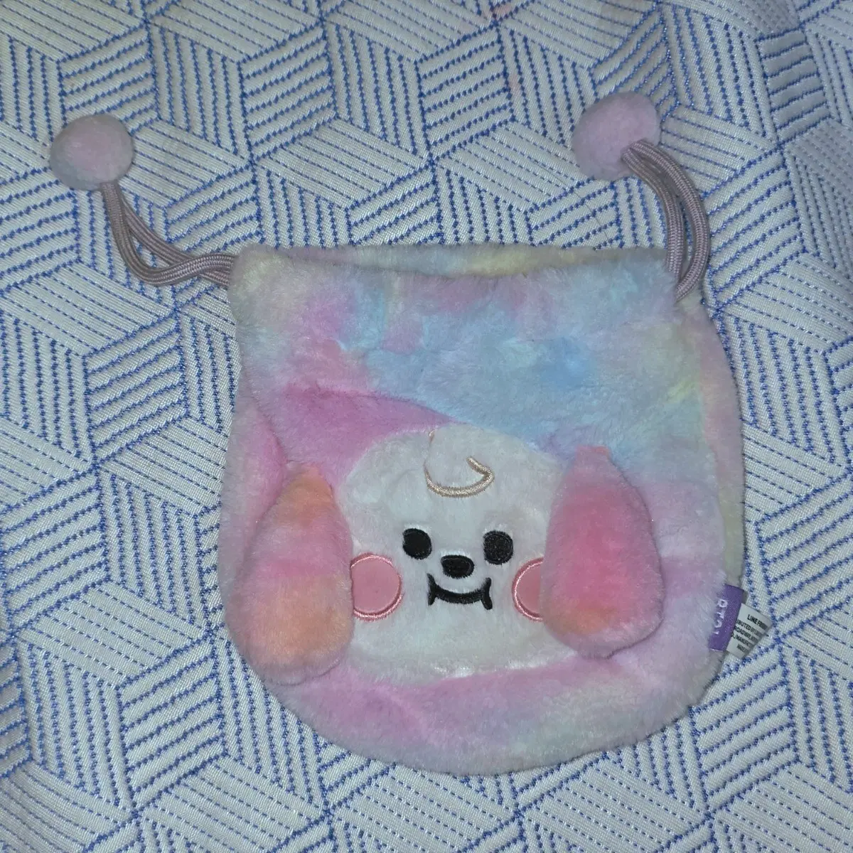 bts방탄 bt21 치미 chimmy 지민 jimin 복주머니 도토리 파우치 퍼 퍼파우치 인형 공식 포카