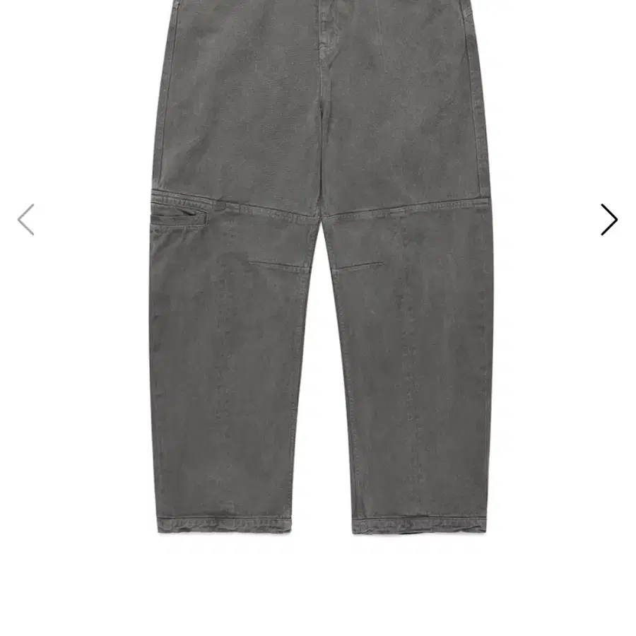 SYMM side pocket curved pants charcoal