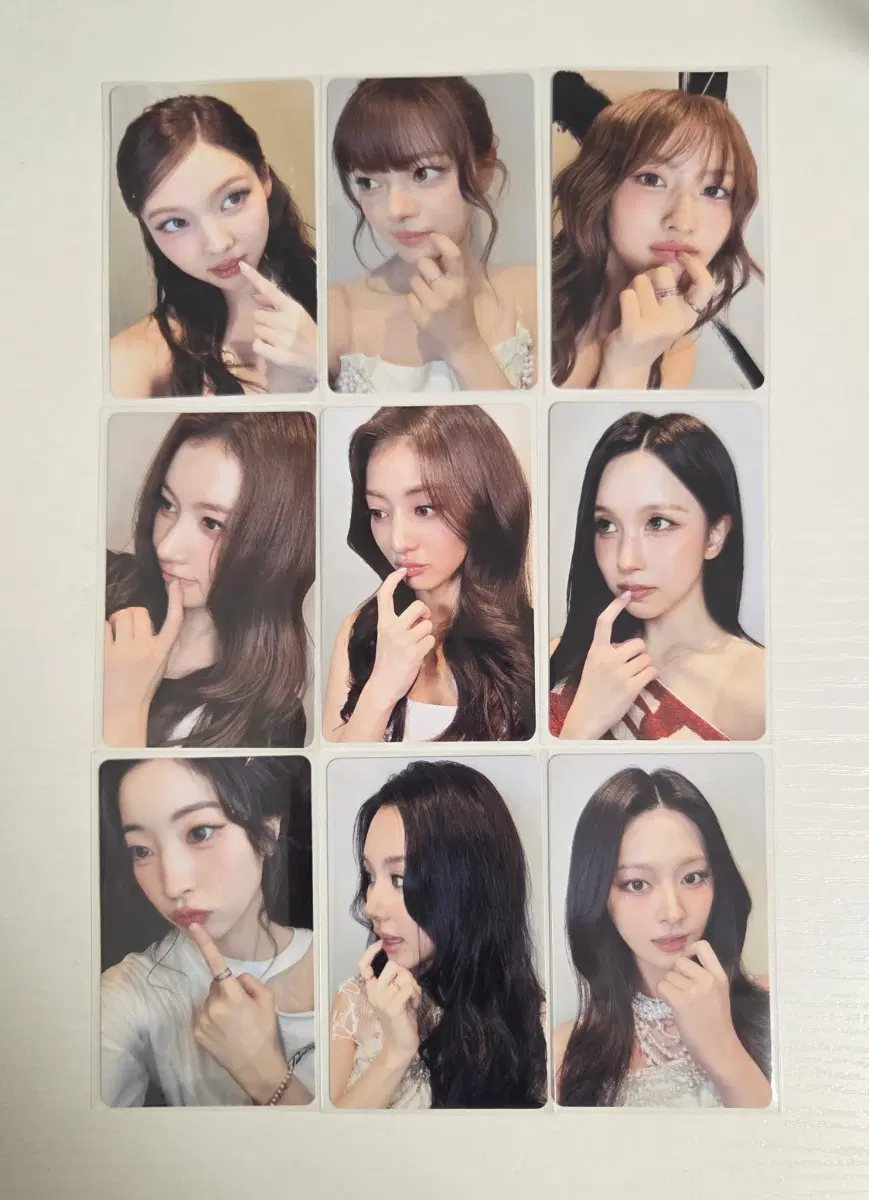 트와이스 팝업스토어 미션 포카세트 9장 일괄