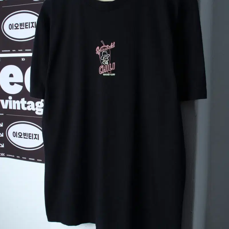 (L-XL) 자라 반팔 티셔츠 심슨 협업 네온사인 한정판-H37127