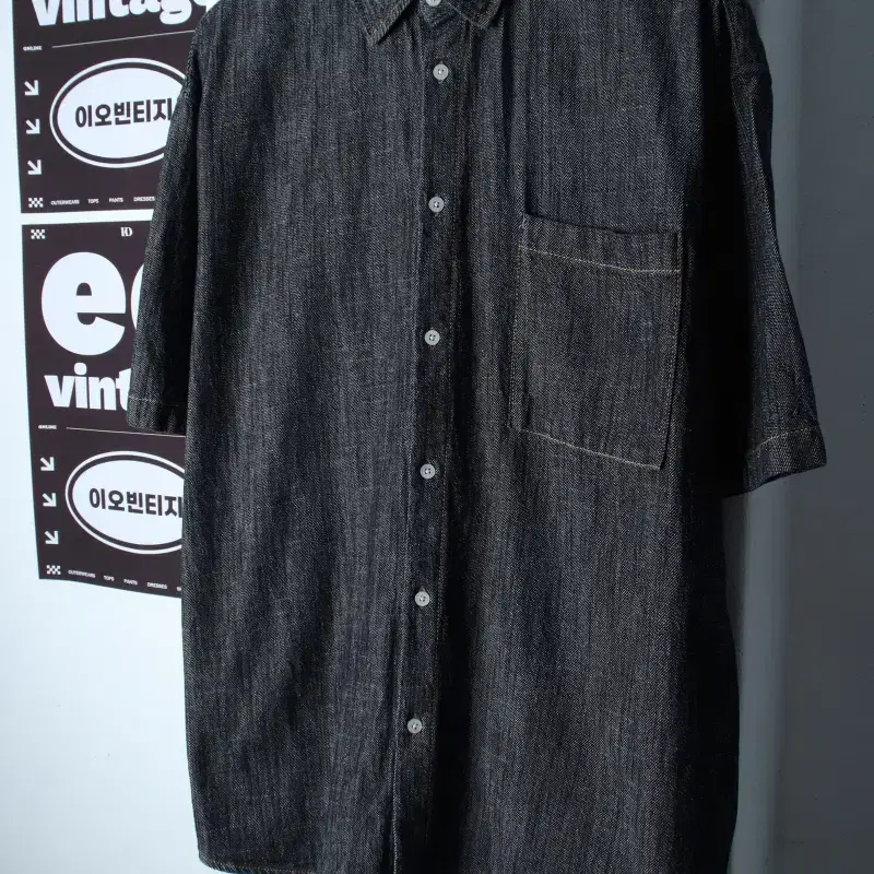 (XL-2XL) 어반드레스 반팔 카라 티셔츠 셔츠 남방-H37145