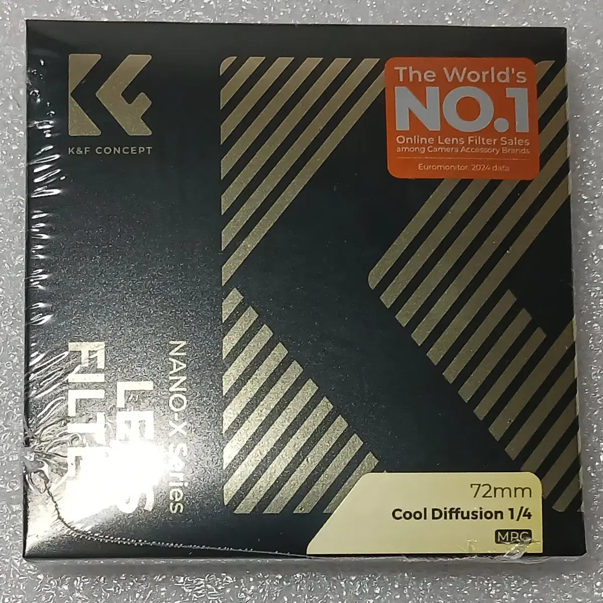 K&F Concept NANO-X 72mm 쿨 디퓨전 1/4 필터 (새상품) AGC Japan Glass