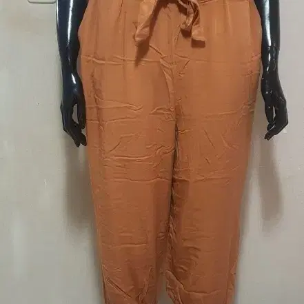 브라운 버튼 멜빵 바지