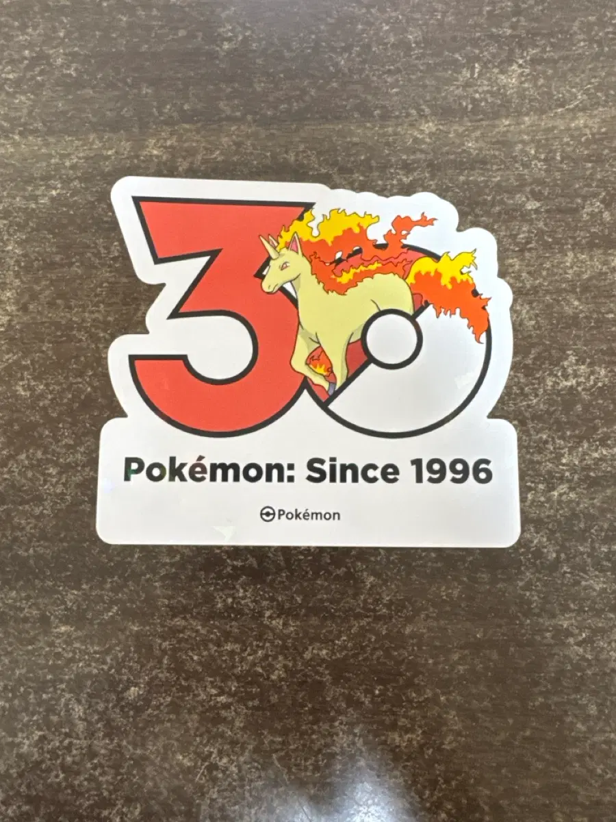 포켓몬 30주년 스티커 - 날쌩마