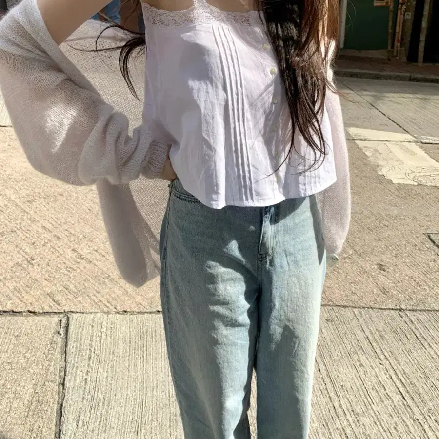 레예 Leve lace blouse