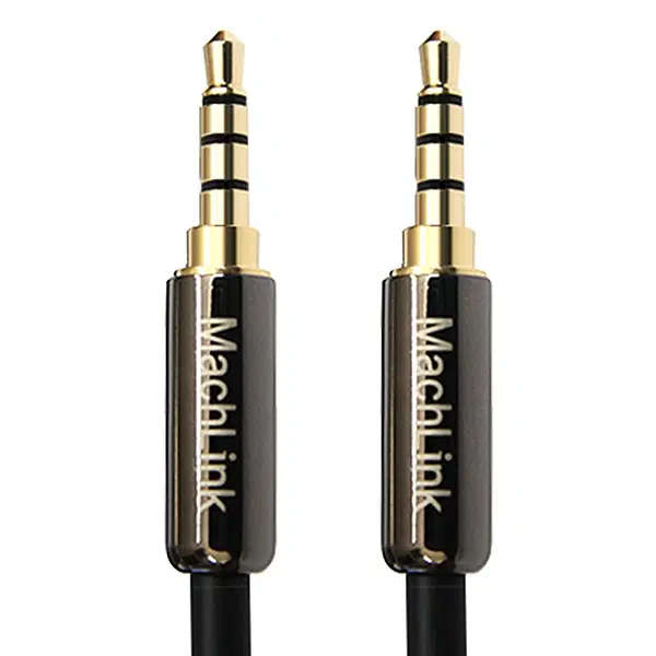 4극 3.5mm 스테레오 AUX 고급형 오디오 케이블 1M 무산소동선